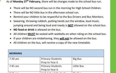 PUBLIC NOTICE – Napranum School Bus Run