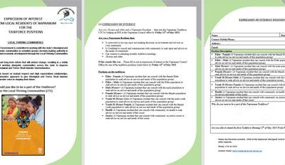 PUBLIC NOTICE – EOI Taskforce Positions