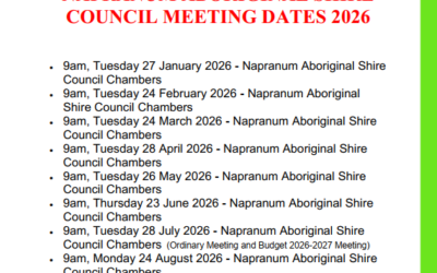Napranum Council Meeting Dates 2026 – Updated